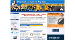 Desktop Screenshot of physicaleducationupdate.com