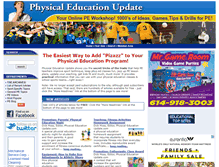 Tablet Screenshot of physicaleducationupdate.com